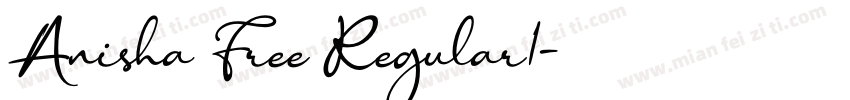 Anisha Free Regular1字体转换